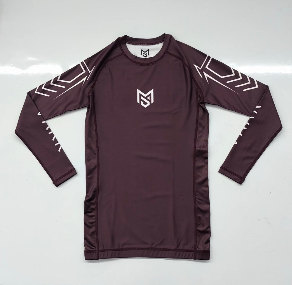 Camiseta de compresión VARK – Burdeos